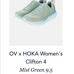 women's hoka x ov clifton mist